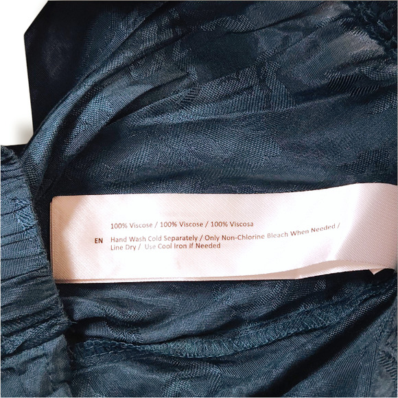 NWT B.O.G. Band of the Free Celene Layered Mini & Midi Skirt Sz. S Deep Teal - Picture 8 of 10